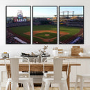 Colorado Rockies Coors Field Wall Art Canvas Print - MLB