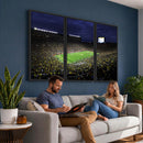 Michigan Wolverines Football Canvas Wall Decor, Football
