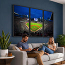 Truist Park Night Game Canvas Art - Atlanta Braves Stadium
