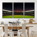 Yankee Stadium Night Game Triple Canvas, Yankee Stadium