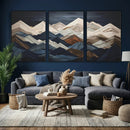 Wood Mountain Wall Art | Mountain Canvas Print Wood Decor | by MyGreatCanvas | Canvas Wall Art Prints | Photo Prints & Wall Decor