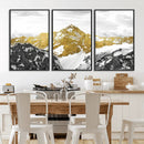 Gold Abstract Mountains Wall Art Print on Canvas, Nature by MyGreatCanvas | Canvas Wall Art Prints | Photo Prints & Wall Decor