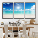 Blue Ocean Wall Art Canvas Print - Tranquil Ocean Paradise