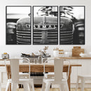 Vintage Farmall Tractor Wall Art Canvas Print, Rustic