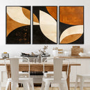 Geometric Abstract Wall Art Canvas Print, Mid Century Modern