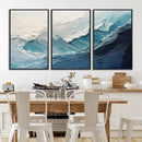 Ocean Wave Canvas Wall Art Print – Coastal Living Room Large