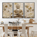 Serene Buddha Wall Art | Yoga Room Decor and Meditation Wall