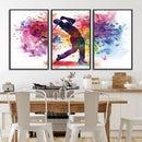 Colorful Golfer Swing Wall Art Canvas Print - Ready to Hang, by MyGreatCanvas | Canvas Wall Art Prints | Photo Prints & Wall Decor