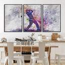 Watercolor Golf Swing Wall Art Canvas Print | Vibrant