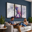 Watercolor Golf Swing Wall Art Canvas Print | Vibrant