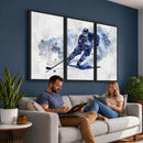 Hockey Player Wall Art Canvas Print - Sports-Inspired