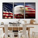 American Flag Eagle Symbol Wall Art, American Flag Eagle by MyGreatCanvas | Canvas Wall Art Prints | Photo Prints & Wall Decor