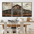 Rustic Barn Wall Art | Farmhouse Wall Decor Canvas Print |
