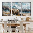 Bear and Baby Bear Wall Art Canvas Print