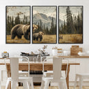 Rustic Grizzly 399 Bear Family Wall Art Canvas Print by MyGreatCanvas | Canvas Wall Art Prints | Photo Prints & Wall Decor