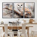 Barn Owl Wall Art | Watercolor Barn Owl Canvas Print | by MyGreatCanvas | Canvas Wall Art Prints | Photo Prints & Wall Decor