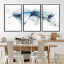 Flight Route Map Wall Art Canvas Print, Abstract Air Traffic