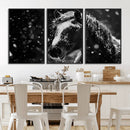 Winter Horse Wall Art | Black and White Horse Print | Ready by MyGreatCanvas | Canvas Wall Art Prints | Photo Prints & Wall Decor