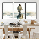 Abstract Jesus Wall Art Canvas Print, Christian Wall Art,