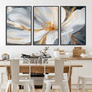 White and Gold Floral Canvas Wall Art - Framed and Ready to by MyGreatCanvas | Canvas Wall Art Prints | Photo Prints & Wall Decor