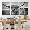Scottish Highland Cow Canvas Wall Art Farmhouse Decor, by MyGreatCanvas | Canvas Wall Art Prints | Photo Prints & Wall Decor