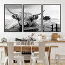 Scottish Highland Cow Wall Art | Rustic Farmhouse Décor |