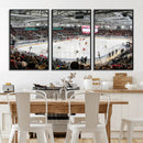 Lausanne Arena Ice Hockey Stadium Wall Art Canvas Print,