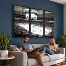 Sharks Arena Blackhawks Sharks Ice Hockey Stadium Wall Art