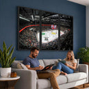 Vaudoise Lausanne Ice Hockey Arena Stadium Wall Art Canvas,
