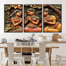 Indian Woman Statue Wall Art Canvas Print