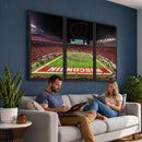 Wisconsin Badgers Football Team Print Canvas- Madison Camp