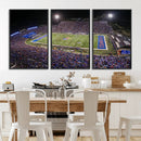 University of Kansas Jayhawks Football Team Print - Lawrence by MyGreatCanvas | Canvas Wall Art Prints | Photo Prints & Wall Decor