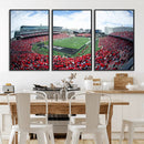 Cincinnati Bearcats Football Team Print - Nippert Stadium Wall Art Canvas Print