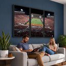 Boone Pickens Stadium Wall Art Oklahoma State Cowboys Print