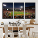Clemson University Tigers Art Print, Football Team Print -