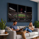 Framed Texas Tech Red Raiders Stadium Canvas, Texas Tech Red