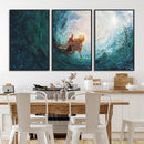 Powerful Jesus Canvas Print - Hand of Salvation,