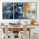 Abstract Blue Horse Wall Art Print Canvas | Horse Wall Art by MyGreatCanvas | Canvas Wall Art Prints | Photo Prints & Wall Decor