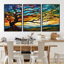 Mosaic Tree Wall Art | Ready to Hang Stained Glass Style