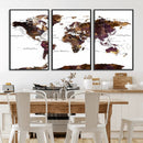 World Map Canvas Print – Detailed Map of the World Wall Art by MyGreatCanvas | Canvas Wall Art Prints | Photo Prints & Wall Decor