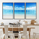 Beach Scene Canvas Wall Art Print – Tranquil Ocean Horizon by MyGreatCanvas | Canvas Wall Art Prints | Photo Prints & Wall Decor