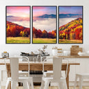 Autumn Mountain Foggy Landscape Wall Art Canvas Print | by MyGreatCanvas | Canvas Wall Art Prints | Photo Prints & Wall Decor
