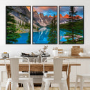 Canadian Rockies Moraine Lake Wall Art Canvas Print, Pine