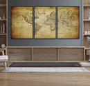 Push Pin World Map Canvas Print – Travel Tracker Wall Art
