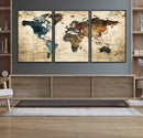 World Map Canvas Print – Detailed Map of the World Wall Art by MyGreatCanvas | Canvas Wall Art Prints | Photo Prints & Wall Decor