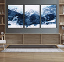 Abstract Blue Mountain Canvas Wall Art – Modern Triptych by MyGreatCanvas | Canvas Wall Art Prints | Photo Prints & Wall Decor