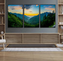 Green Forest Wall Art Canvas Print