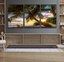 Tropical Island Sunset on the Beach Palms Wall Art Canvas by MyGreatCanvas | Canvas Wall Art Prints | Photo Prints & Wall Decor