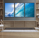 Blue Big Wave Surfing Ocean Canvas Wall Art Artwork Print