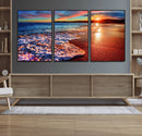 Colorful Coastal Sunset on the Beach Canvas Print, Ocean